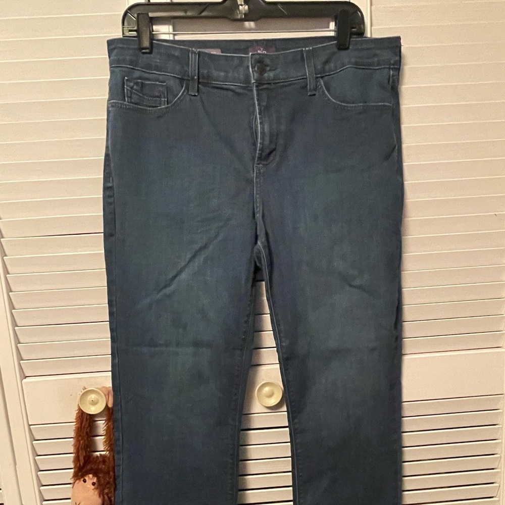 NYDJ Marilyn solid blue jeans Size 12